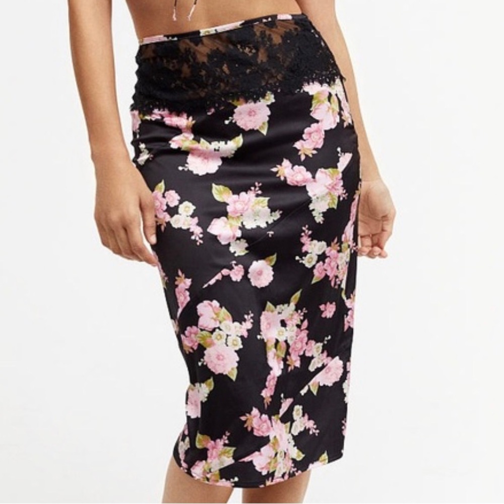 NWT For Love and Lemons Melrose midi Skirt